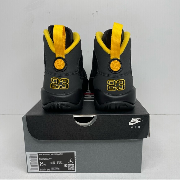 Nike Air Jordan 9 Retro GS “University Gold” NEW - Picture 5 of 7
